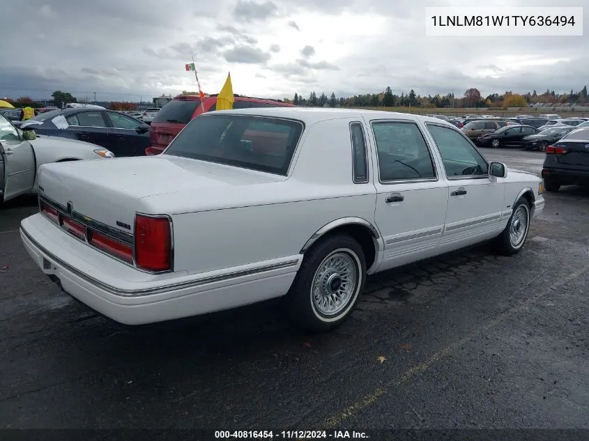 1996 Lincoln Town Car Executive VIN: 1LNLM81W1TY636494 Lot: 40816454