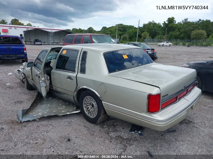 1997 Lincoln Town Car Executive VIN: 1LNLM81W5VY740344 Lot: 40184814