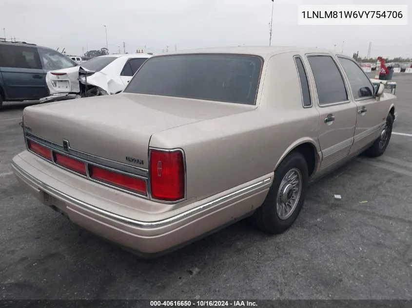 1997 Lincoln Town Car Executive VIN: 1LNLM81W6VY754706 Lot: 40616650