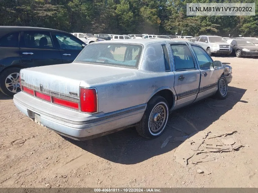 1997 Lincoln Town Car Executive VIN: 1LNLM81W1VY730202 Lot: 40651811