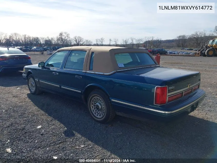 1997 Lincoln Town Car Executive VIN: 1LNLM81WXVY614772 Lot: 40854031