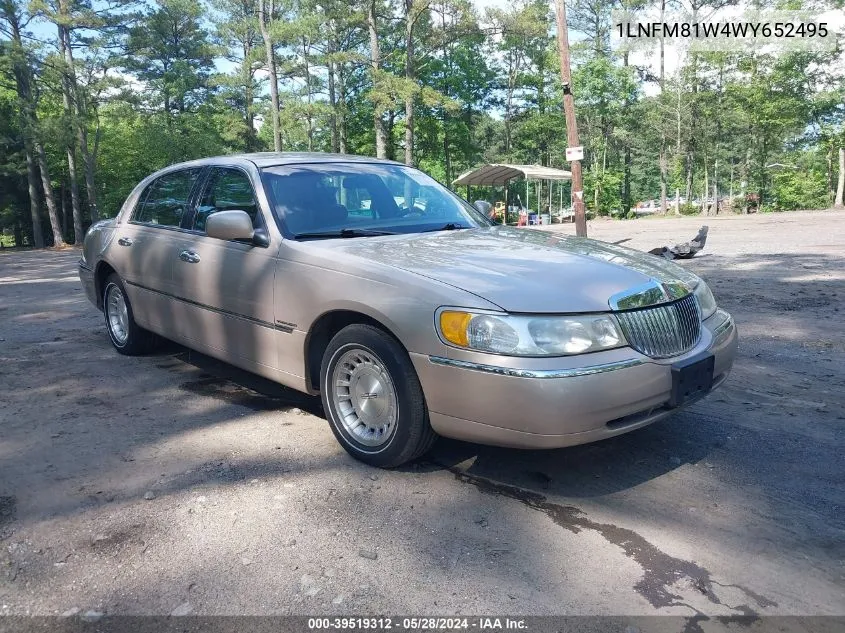 1LNFM81W4WY652495 1998 Lincoln Town Car Executive