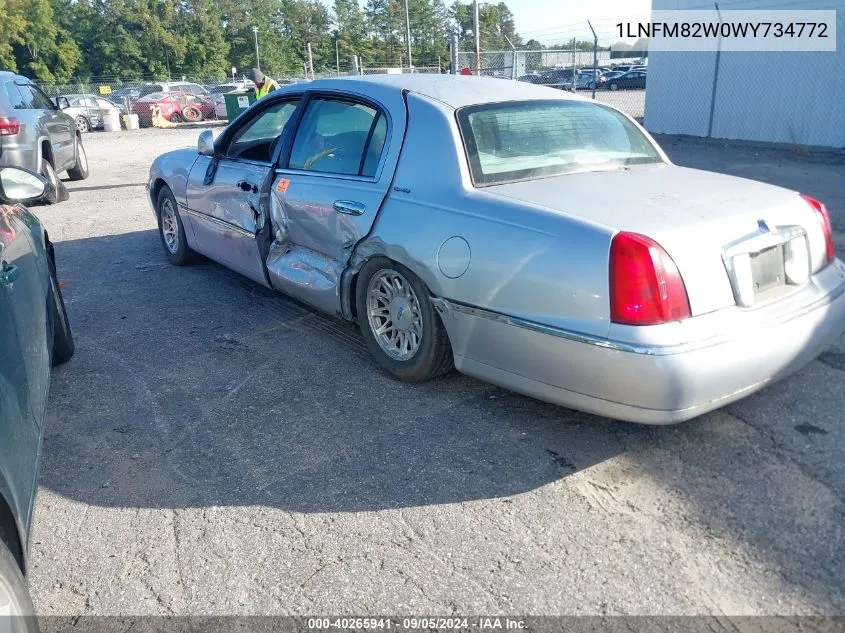 1998 Lincoln Town Car Signature VIN: 1LNFM82W0WY734772 Lot: 40265941