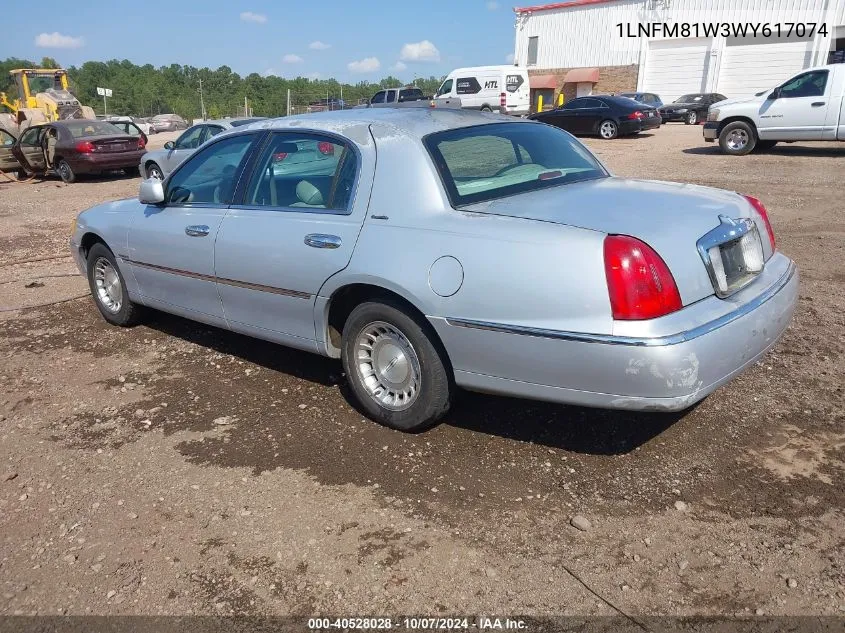 1LNFM81W3WY617074 1998 Lincoln Town Car Executive