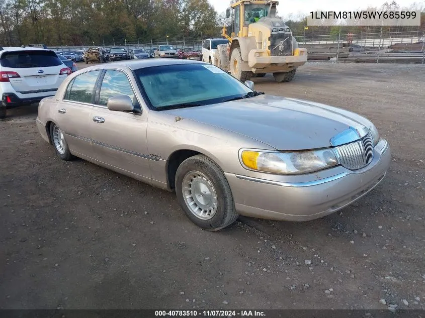 1998 Lincoln Town Car Executive VIN: 1LNFM81W5WY685599 Lot: 40783510