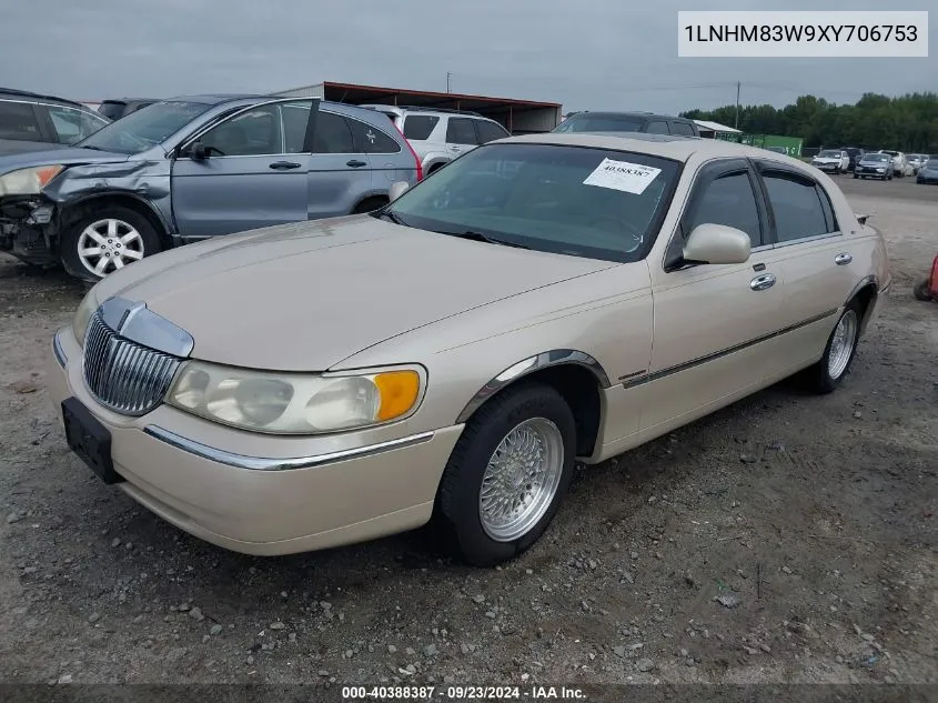 1999 Lincoln Town Car Cartier VIN: 1LNHM83W9XY706753 Lot: 40388387