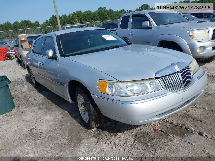 1LNHM82W71Y734995 2001 Lincoln Town Car Signature