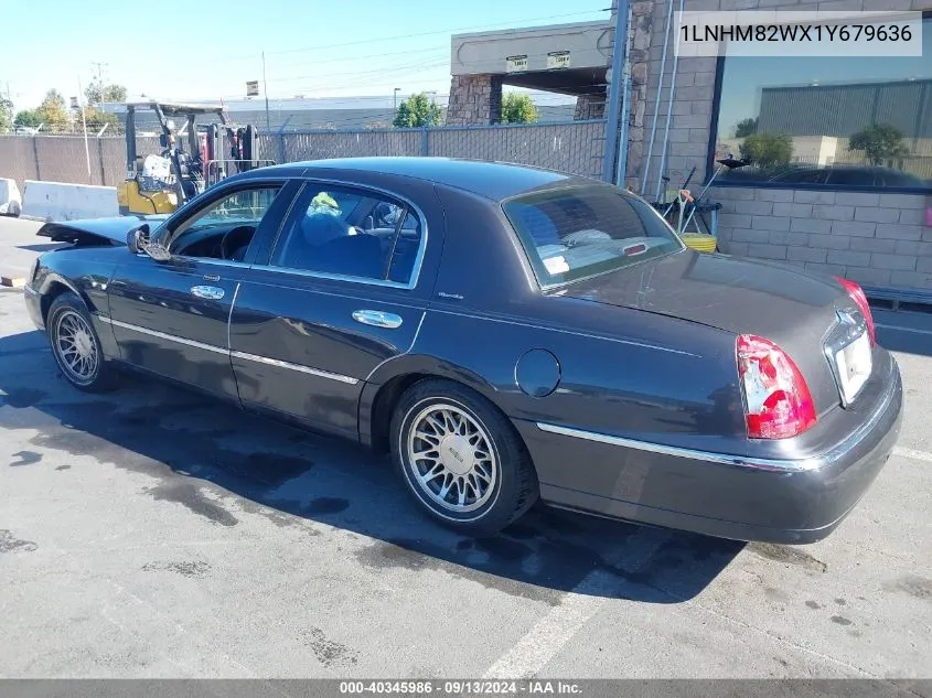 1LNHM82WX1Y679636 2001 Lincoln Town Car Signature