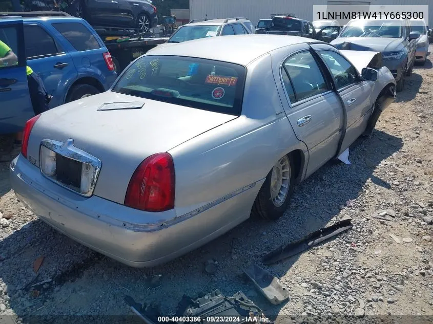 2001 Lincoln Town Car Executive VIN: 1LNHM81W41Y665300 Lot: 40403386