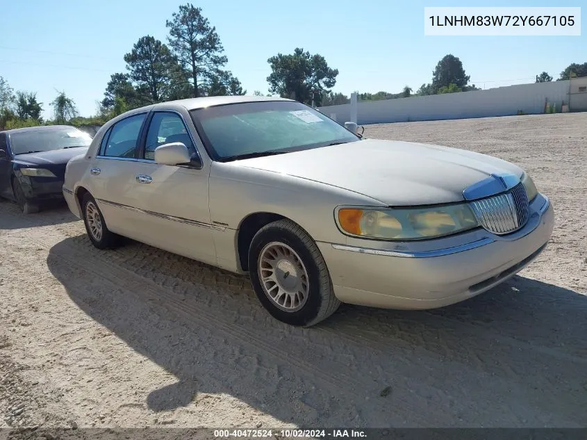 2002 Lincoln Town Car Cartier VIN: 1LNHM83W72Y667105 Lot: 40472524