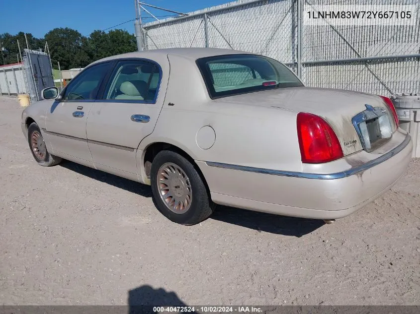 2002 Lincoln Town Car Cartier VIN: 1LNHM83W72Y667105 Lot: 40472524