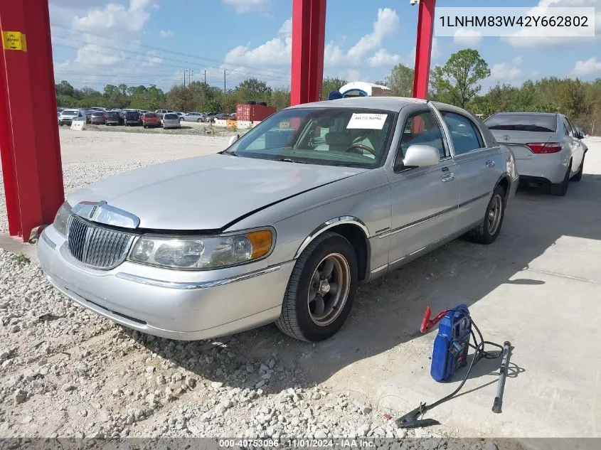 2002 Lincoln Town Car Cartier VIN: 1LNHM83W42Y662802 Lot: 40753096