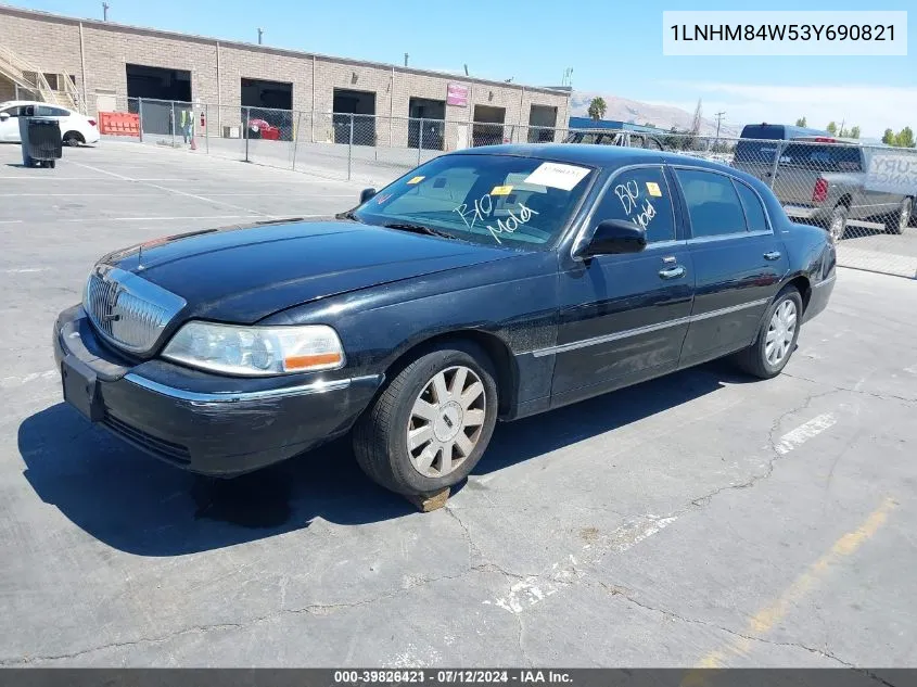 1LNHM84W53Y690821 2003 Lincoln Town Car Executive L