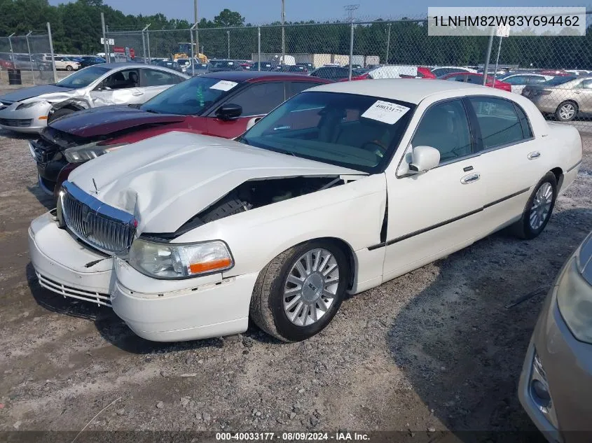 1LNHM82W83Y694462 2003 Lincoln Town Car Signature