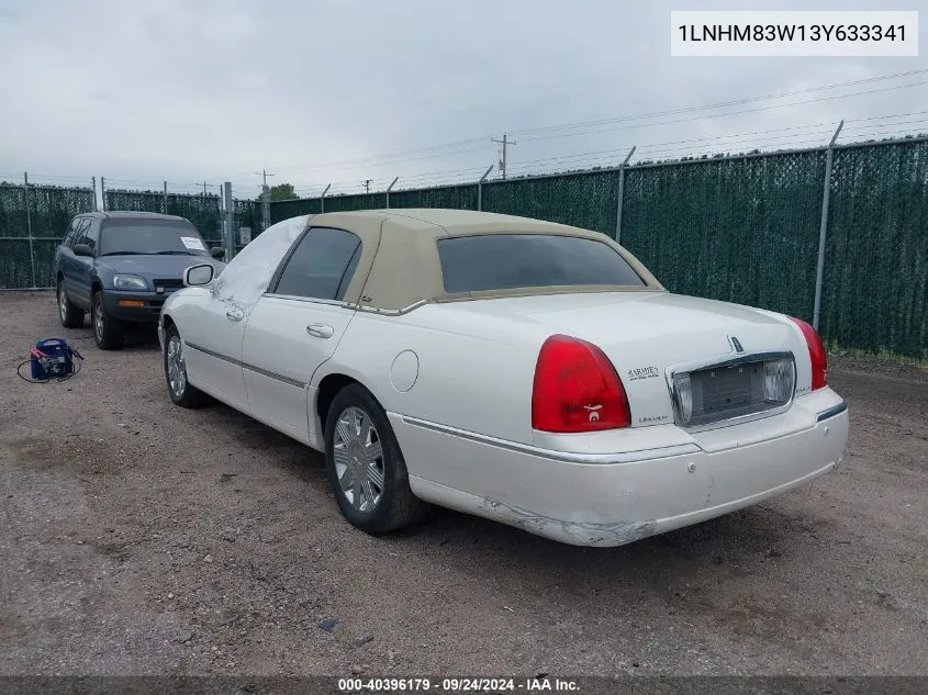 2003 Lincoln Town Car Cartier VIN: 1LNHM83W13Y633341 Lot: 40396179