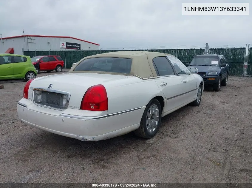 2003 Lincoln Town Car Cartier VIN: 1LNHM83W13Y633341 Lot: 40396179