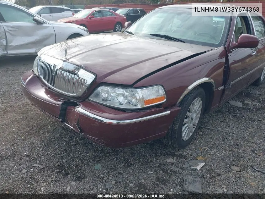 1LNHM81W33Y674363 2003 Lincoln Town Car Executive