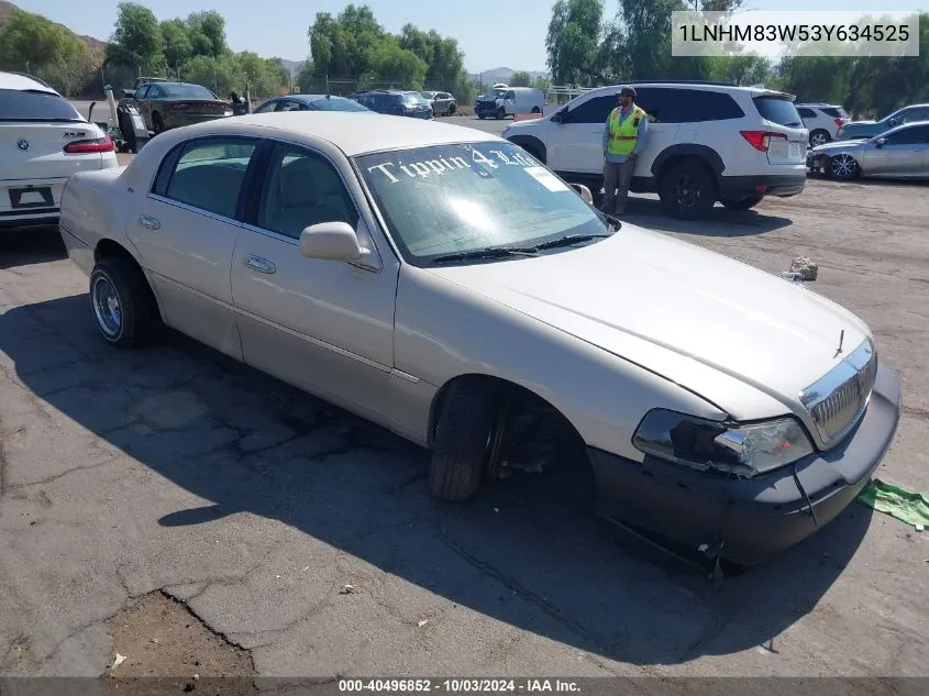 2003 Lincoln Town Car Cartier VIN: 1LNHM83W53Y634525 Lot: 40496852