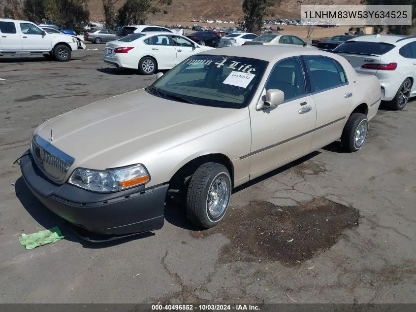 2003 Lincoln Town Car Cartier VIN: 1LNHM83W53Y634525 Lot: 40496852