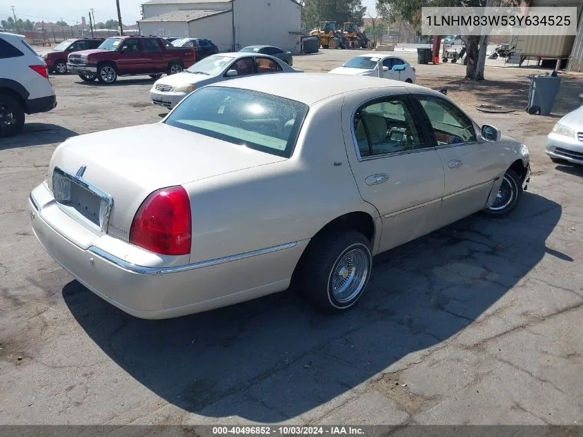 2003 Lincoln Town Car Cartier VIN: 1LNHM83W53Y634525 Lot: 40496852