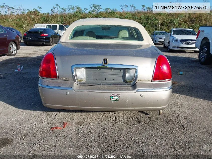 2003 Lincoln Town Car Executive VIN: 1LNHM81W73Y676570 Lot: 40716237