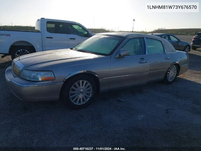 2003 Lincoln Town Car Executive VIN: 1LNHM81W73Y676570 Lot: 40716237