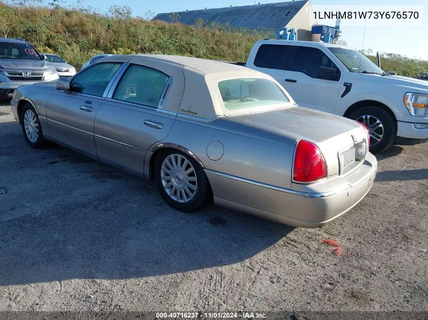 2003 Lincoln Town Car Executive VIN: 1LNHM81W73Y676570 Lot: 40716237