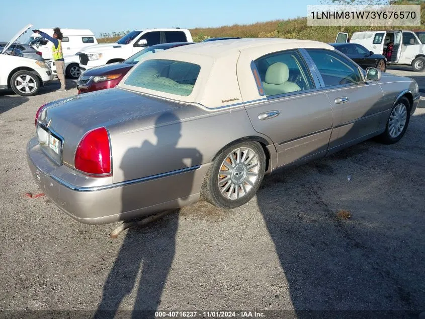 2003 Lincoln Town Car Executive VIN: 1LNHM81W73Y676570 Lot: 40716237