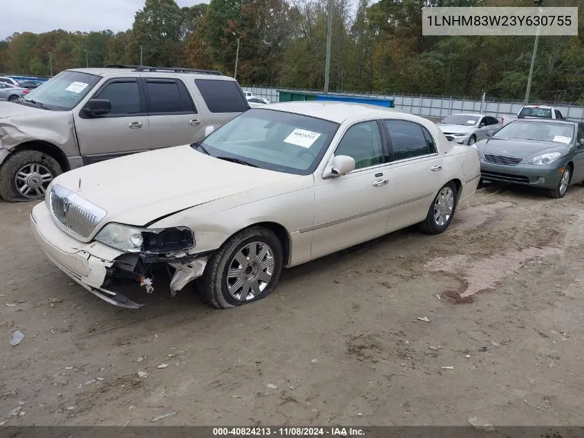 2003 Lincoln Town Car Cartier VIN: 1LNHM83W23Y630755 Lot: 40824213