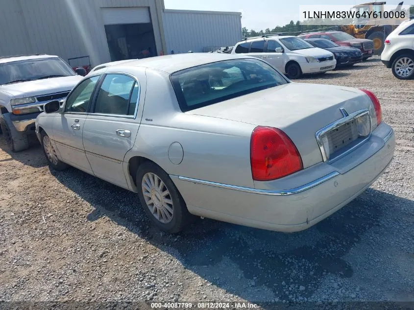 1LNHM83W64Y610008 2004 Lincoln Town Car Ultimate