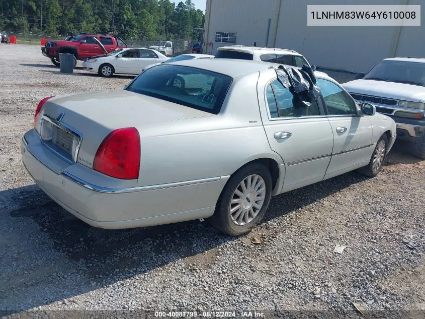 1LNHM83W64Y610008 2004 Lincoln Town Car Ultimate