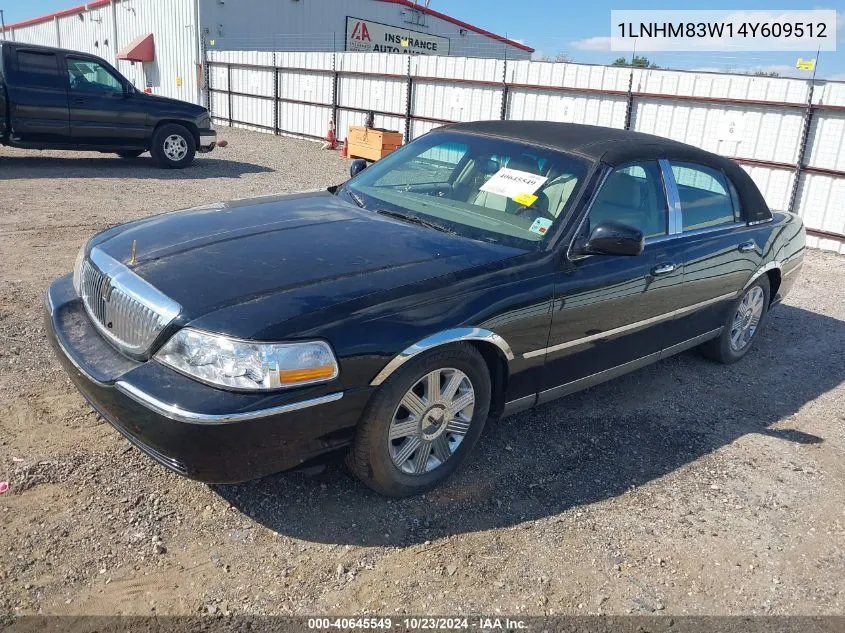 2004 Lincoln Town Car Ultimate VIN: 1LNHM83W14Y609512 Lot: 40645549