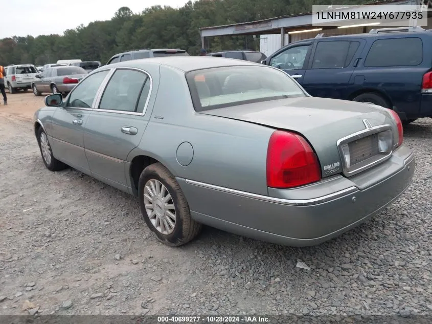 2004 Lincoln Town Car Signature VIN: 1LNHM81W24Y677935 Lot: 40699277