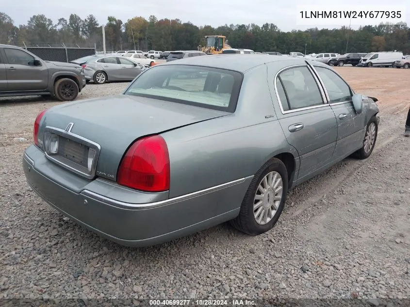 2004 Lincoln Town Car Signature VIN: 1LNHM81W24Y677935 Lot: 40699277