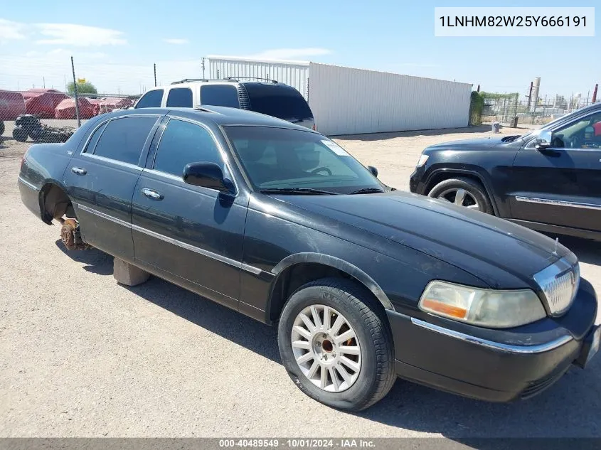 2005 Lincoln Town Car Signature Limited VIN: 1LNHM82W25Y666191 Lot: 40489549