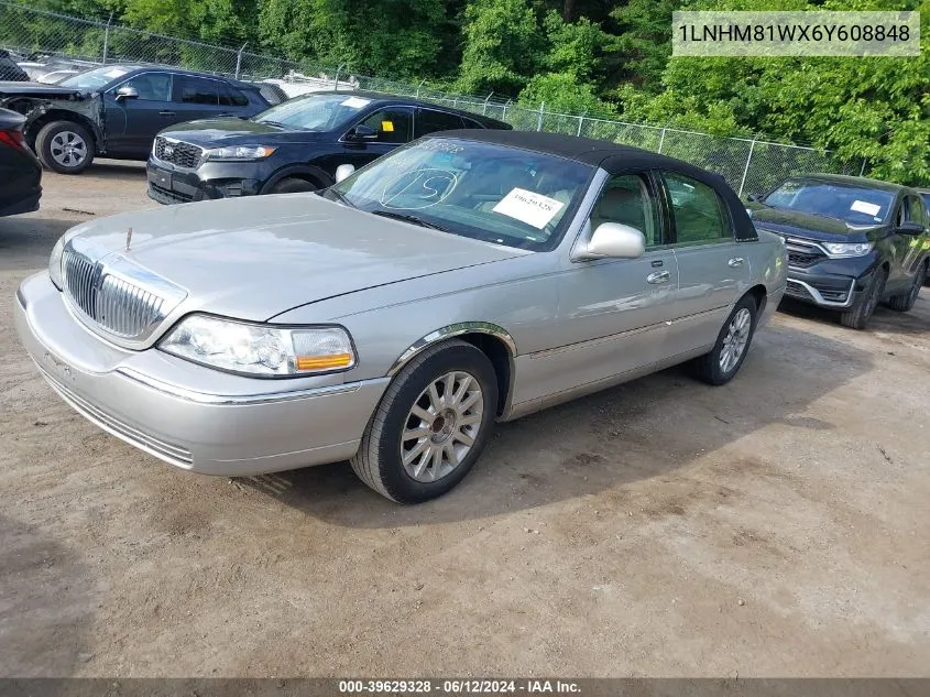 1LNHM81WX6Y608848 2006 Lincoln Town Car Signature