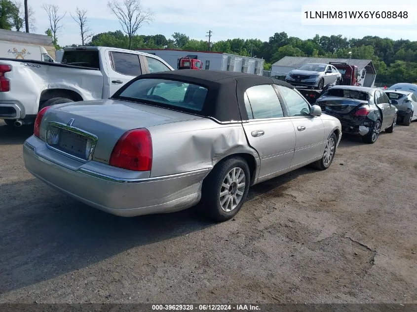 1LNHM81WX6Y608848 2006 Lincoln Town Car Signature