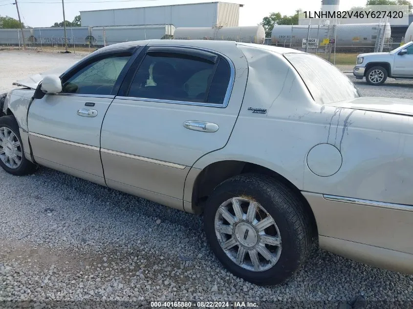 2006 Lincoln Town Car Signature Limited VIN: 1LNHM82V46Y627420 Lot: 40165880