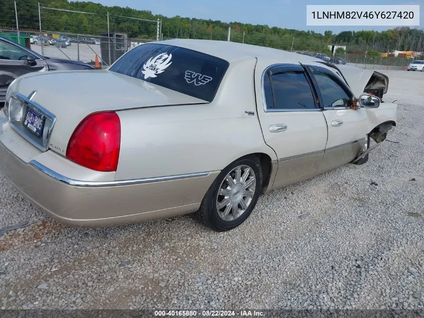 2006 Lincoln Town Car Signature Limited VIN: 1LNHM82V46Y627420 Lot: 40165880