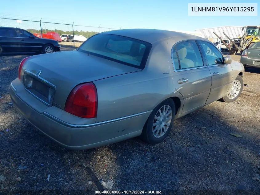 2006 Lincoln Town Car Signature VIN: 1LNHM81V96Y615295 Lot: 40604956