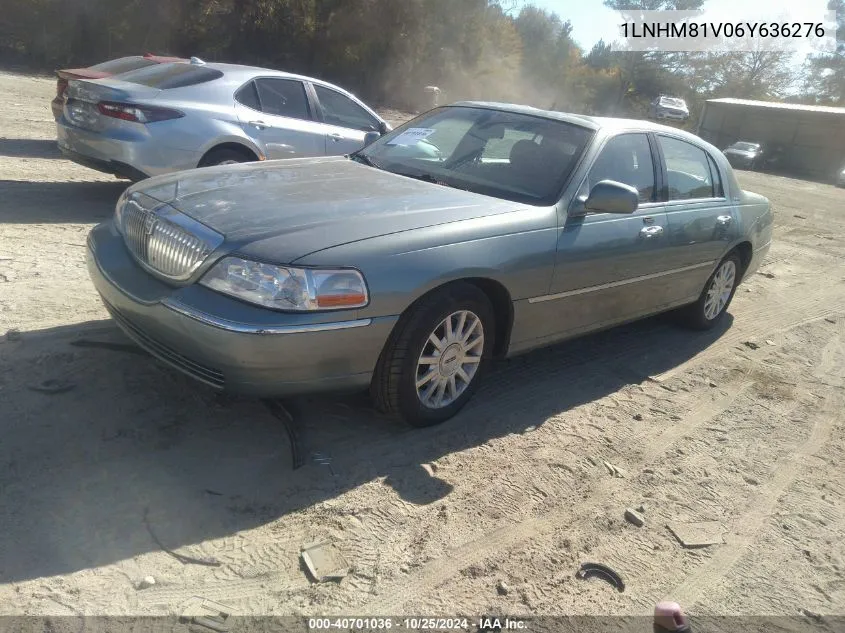 2006 Lincoln Town Car Signature VIN: 1LNHM81V06Y636276 Lot: 40701036