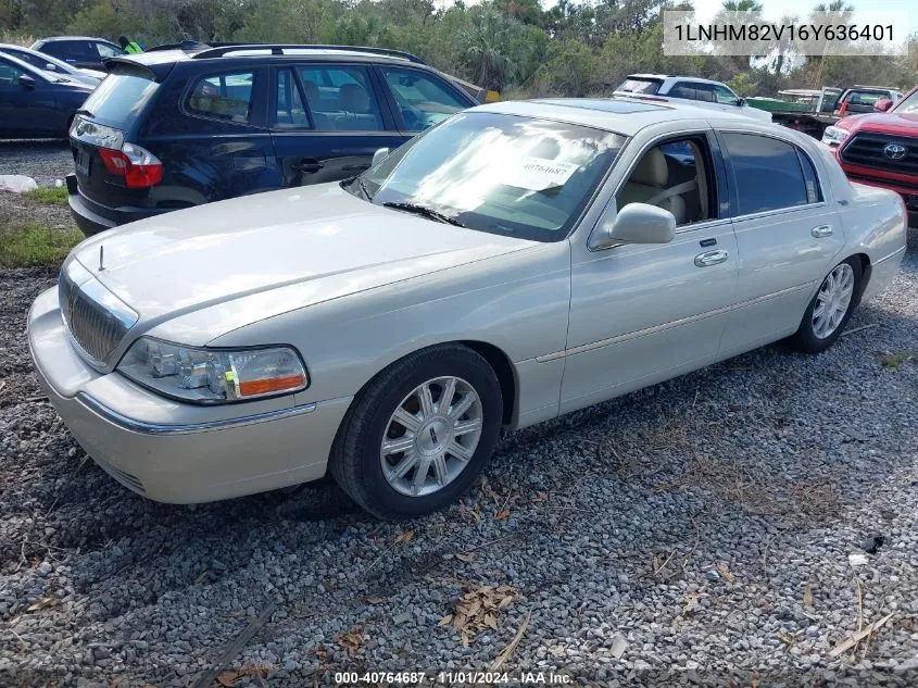 2006 Lincoln Town Car Signature Limited VIN: 1LNHM82V16Y636401 Lot: 40764687