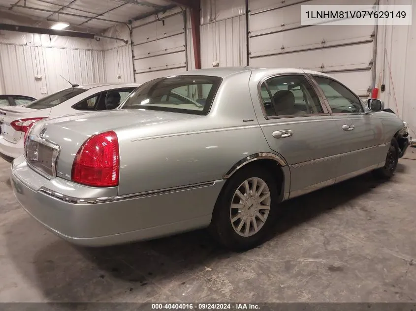 2007 Lincoln Town Car Signature VIN: 1LNHM81V07Y629149 Lot: 40404016