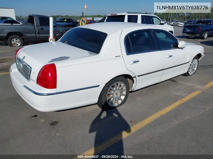 2007 Lincoln Town Car Signature VIN: 1LNHM81V67Y638776 Lot: 40449637