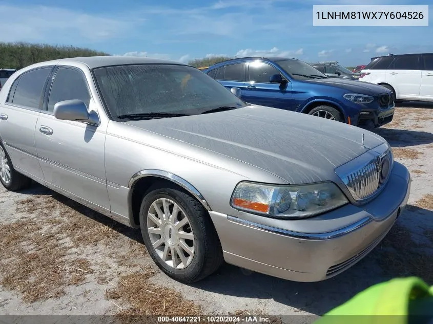 2007 Lincoln Town Car Signature VIN: 1LNHM81WX7Y604526 Lot: 40647221