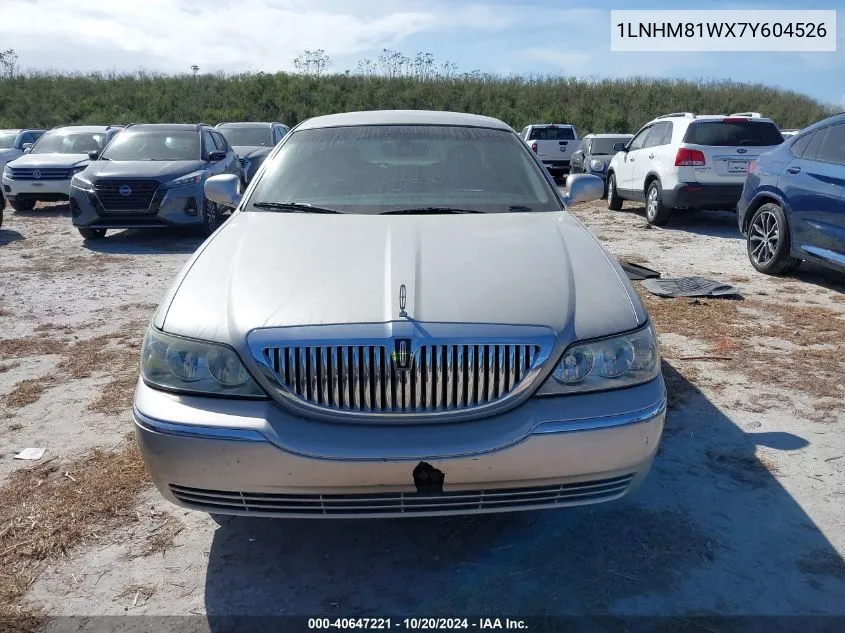 2007 Lincoln Town Car Signature VIN: 1LNHM81WX7Y604526 Lot: 40647221