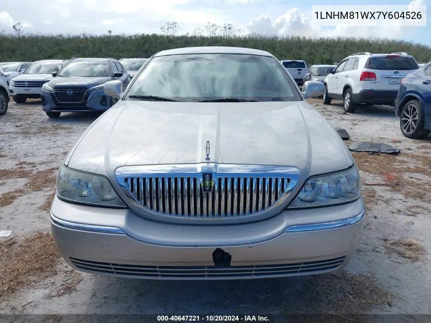 2007 Lincoln Town Car Signature VIN: 1LNHM81WX7Y604526 Lot: 40647221