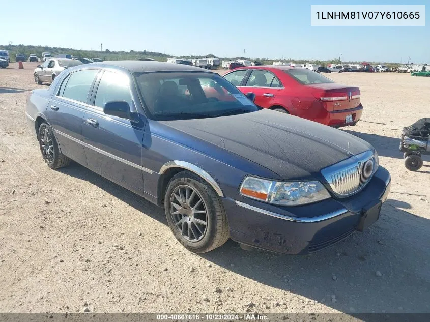 1LNHM81V07Y610665 2007 Lincoln Town Car Signature