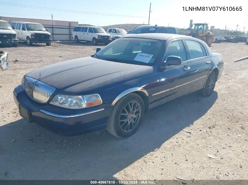 1LNHM81V07Y610665 2007 Lincoln Town Car Signature