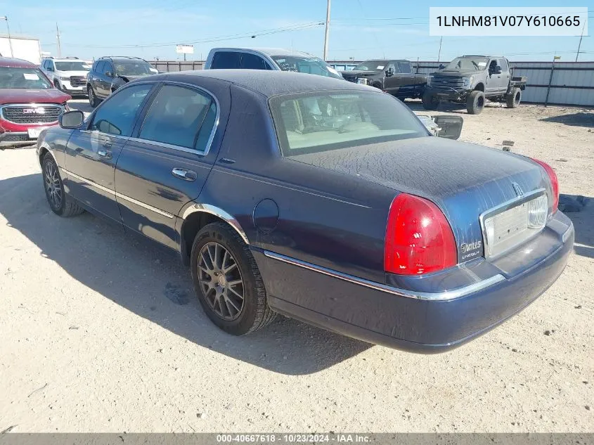 1LNHM81V07Y610665 2007 Lincoln Town Car Signature